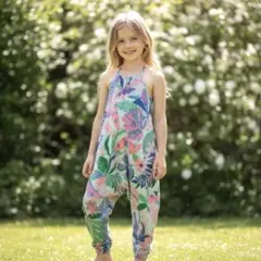 NEXT 美品 女の子 122 ワンピース 9歳 花柄 ボタニカル 夏服