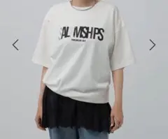 LEPSIM 箔プリント　BIG T オフホワイト　体型カバーのサムネイル