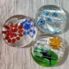 ガラス製箸置き 3個セット