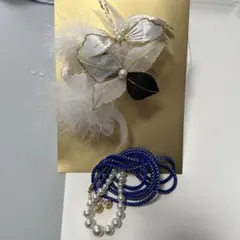 髪飾り＆帯飾りセット(着物•振袖•成人式)