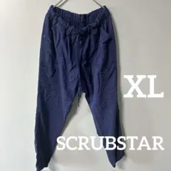 SCRUBSTAR ネイビー カジュアルパンツ XL