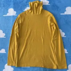 UNIQLO ヒートテック　フリースタートルネックT マスタードイエローM