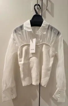 SNIDEL ビスチェニットプルオーバー、シアートップス