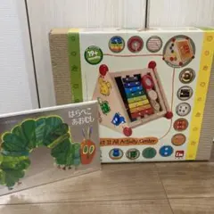 木のおもちゃ　知育玩具　はらぺこあおむし