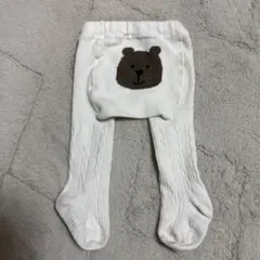 GAPbaby くまタイツ　0~12m ホワイト