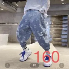 KTFB009キッズ 子供服 デニムパンツ カジュアル パンツ男の子春秋ゆったり