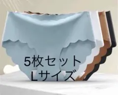 Lサイズ5枚セットレディース ショーツ 無地 シームレスショーツ 肌に優しい