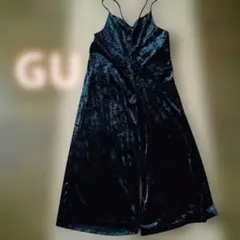 GU ベルベットキャミソールオールインワン М