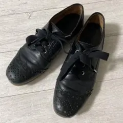 TO&CO. トゥーアンドコー　ウイングチップ　黒　本革22.5cm イタリア製