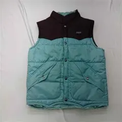 &パタゴニア Patagonia キッズ ダウンベスト Lサイズ ブルー系