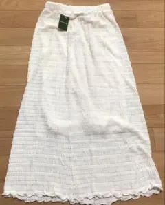 FREAK'S STOREオフホワイトロングギャザーストレッチスカートのサムネイル