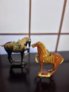 馬の陶器置物セット 大小セット - メルカリ