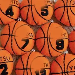 オーダー☆ハンドメイド バスケットボール フェルト お守り 部活お守り