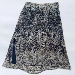 MaxMara 白タグ シルク ピュアセタ フレアスカート 花柄 イタリアのサムネイル