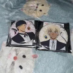 名探偵コナン コナンカフェ 上海 安室透 赤井秀一　缶バッジ