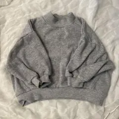 グレー 裏起毛トレーナー 100