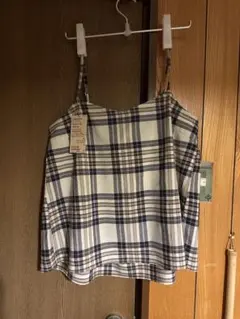 無印良品 キャミソールブラウス Lサイズ マドラスチェック