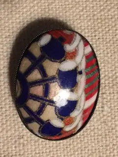 オリエンタル ジャポネスク柄 スカーフクリップ ヴィンテージ