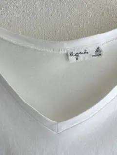 agnes b. PARIS Vネック 半袖 Tシャツ ホワイトのサムネイル