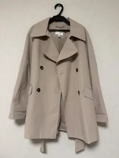 H&M ベージュ ダブルブレスト トレンチコート M