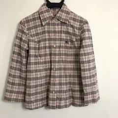 BURBERRY BLUELABEL チェックシャツ　サイズ38 ピンク系