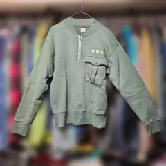 クッシュマン　ハーフジップスウェット