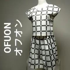 OFUON オフオン カットソー スカート セットアップ フレンチスリーブ