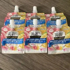 6個　蒟蒻ゼリー　たらみ　プレミアム　白桃　黄金桃　ダイエットのサムネイル