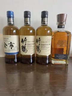NIKKA WHISKY 竹鶴 ピュアモルト 4本セット - メルカリ