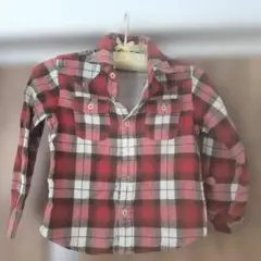 MIKI HOUSE チェック柄長袖シャツ