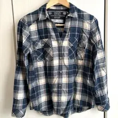 MAJESTIC LEGON シャツ チェック ブルー 青 Mサイズ