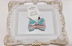 花柄リボンキッズヘアゴム2個セット