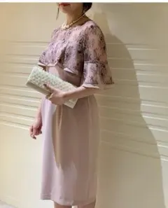 レースフリルワンピース　ドレス