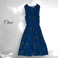 Cheer レディース ノースリーブ ロング シャツ ワンピース