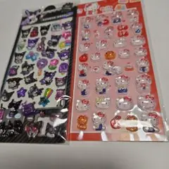クロミとハローキティのボンボンドロップシール2セット 85