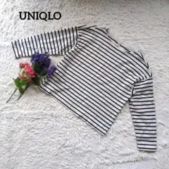 UNIQLOユニクロ【X S】【ボーダー】【コットン100%】長袖