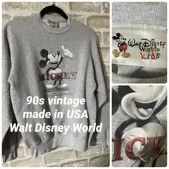 ビンテージ 90s ディズニー　レディースM スウェット　トレーナー