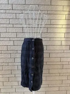 ZARA チェック スカート　コットン