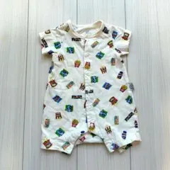 【美品】カバーオール 半袖 BREEZE 柄