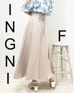 INGNI BACKレースUPフレアスカートかわいい重宝
