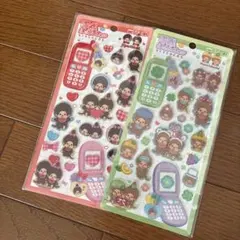 平成はっぴーフォン シール モンチッチ 2枚セット