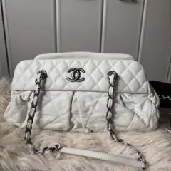 タイムセール‼️CHANEL LA PAUSA ボーダー チェーンショルダーバッグ 