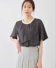 ROPE' PICNIC ボウタイブラウスハーフスリーブ Mサイズ