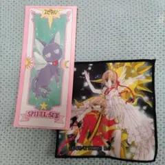 スピネルのサクラカード　クランプのミニハンカチタオル　カードキャプターサクラ
