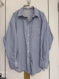 GU オーバーサイズ ストライプシャツ M