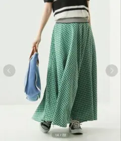 FREAK'S STORE チェックフレアスカート