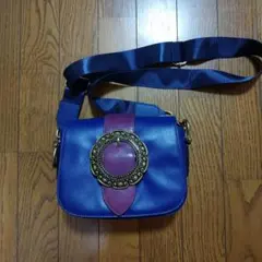 希少！ANNA SUI ショルダーバッグ フリンジ パープル - メルカリ