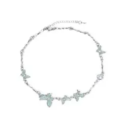 【匿名配送✨新品】ネックレス　シルバー　バタフライ　蝶　チェーン　チタン