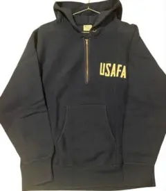 Champion USAFA ネイビー ジップアップパーカー XＬ