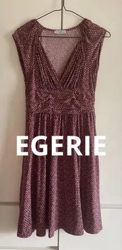 EGERIE ノースリーブひざ丈ワンピース